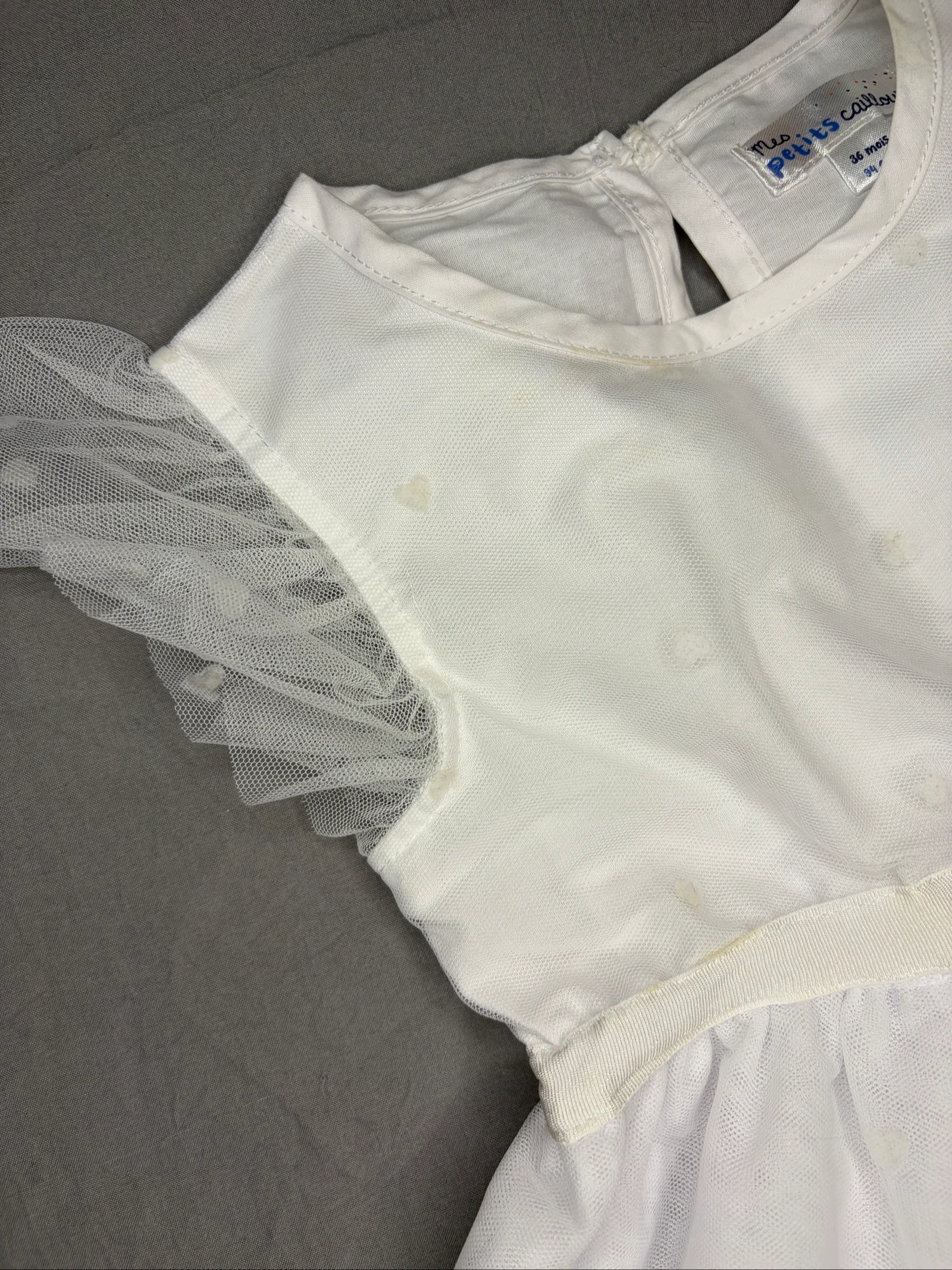Robe blanche bébé fille 36 mois (94 cm) – photo 3